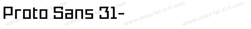 Proto Sans 31字体转换